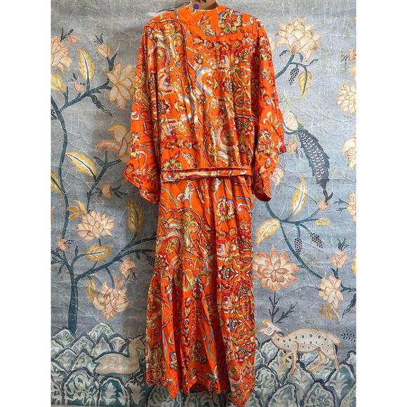 Anthropologie Boho Femme Sleep Kimono Size XS - Picture 8 of 9
